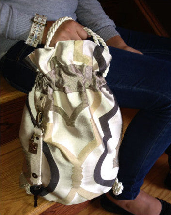 arte sax™ from Marie Therese™ in olde gold and charcoal | handbag