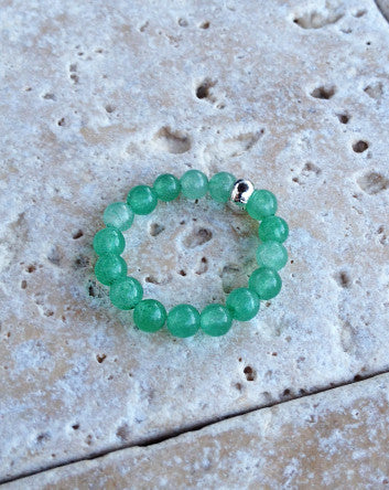 quaryd ring—green aventurine