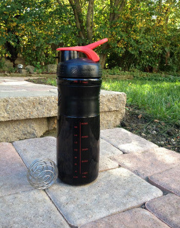 sport mixer bottle-red