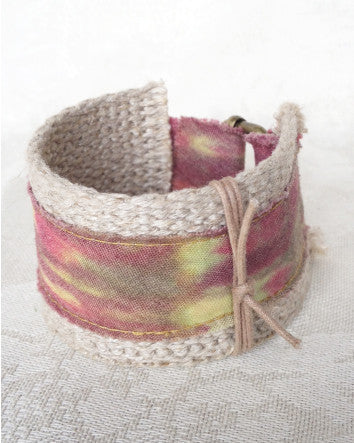 muted watercolors & hemp cufft™—feature | wristwear bracelet