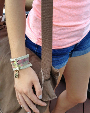 muted watercolors & hemp cufft™ | wristwear bracelet