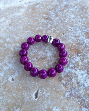 quaryd ring—purple riverstone