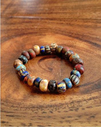 quaryd ring—vintage stripe mykonos mix with copper