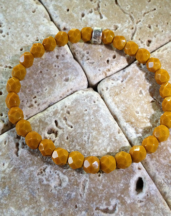 quaryd 6mm bracelet in sun-kissed saffron