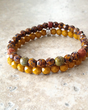 quaryd 6mm bracelet in sun-kissed saffron