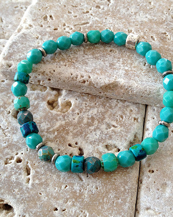 quaryd 6mm bracelet in peruvian turquoise mix-feature